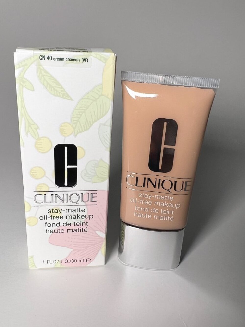 Clinique Stay Matte Oil Free Makeup 40 Cream Chamois Full Size 1 fl oz SEALED